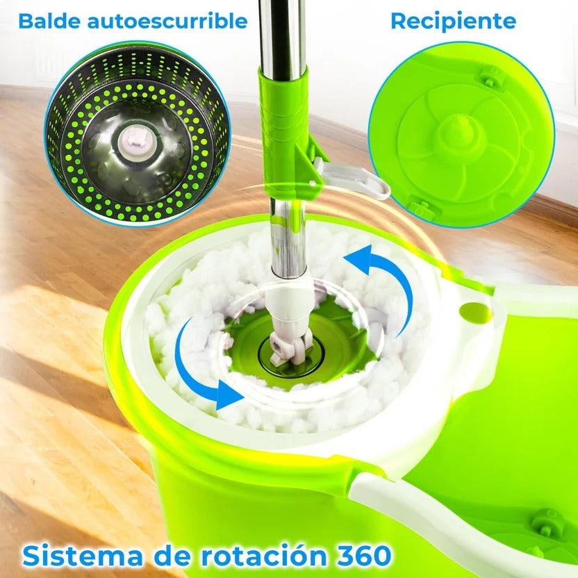 Trapeador Mágico giratorio 360°