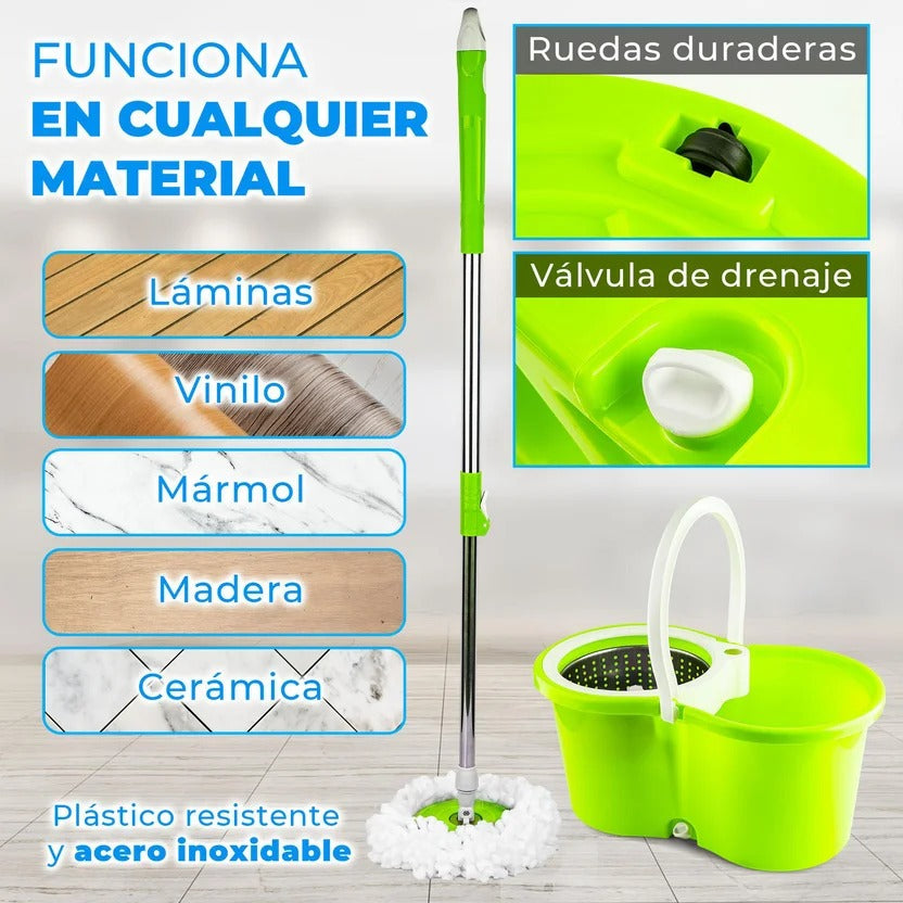 Trapeador Mágico giratorio 360°